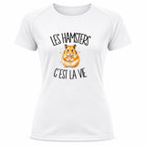 T-shirt de Sport Femme Les hamsters c'est la vie