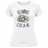 T-shirt de Sport Femme Les huîtres c'est la vie