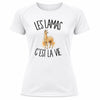 T-shirt de Sport Femme Les lamas c'est la vie