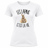T-shirt de Sport Femme Les lapins c'est la vie