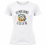 T-shirt de Sport Femme Les mots croisés c'est la vie
