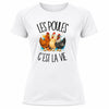 T-shirt de Sport Femme Les poules c'est la vie