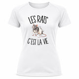 T-shirt de Sport Femme Les rats c'est la vie