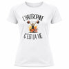 T-shirt de Sport Femme L'haltérophilie c'est la vie