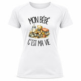 T-shirt de Sport Femme Mon bébé c'est ma vie