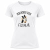 T-shirt de Sport Femme Mon Border Collie c'est ma vie