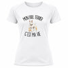 T-shirt de Sport Femme Mon Bull Terrier c'est ma vie