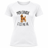 T-shirt de Sport Femme Mon Caniche c'est ma vie