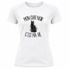 T-shirt de Sport Femme Mon chat noir c'est ma vie