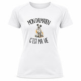 T-shirt de Sport Femme Mon Dalmatien c'est ma vie