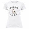 T-shirt de Sport Femme Mon Dogue Argentin c'est ma vie