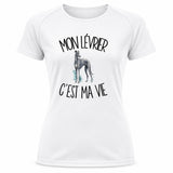 T-shirt de Sport Femme Mon Lévrier c'est ma vie