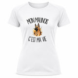 T-shirt de Sport Femme Mon Malinois c'est ma vie