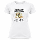 T-shirt de Sport Femme Mon mariage c'est ma vie