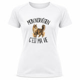 T-shirt de Sport Femme Mon Norvégien c'est ma vie