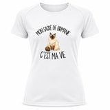 T-shirt de Sport Femme Mon Sacré de Birmanie c'est ma vie