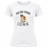 T-shirt de Sport Femme Mon Saint-Bernard c'est ma vie