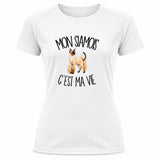 T-shirt de Sport Femme Mon Siamois c'est ma vie