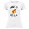 T-shirt de Sport Femme Mon Spitz c'est ma vie