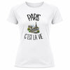 T-shirt de Sport Femme Paris c'est la vie