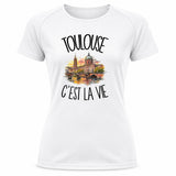 T-shirt de Sport Femme Toulouse c'est la vie