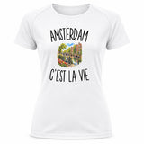T-shirt de Sport Femme Amsterdam c’est la vie