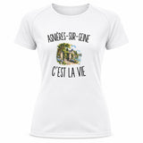 T-shirt de Sport Femme Asnières-sur-Seine c’est la vie