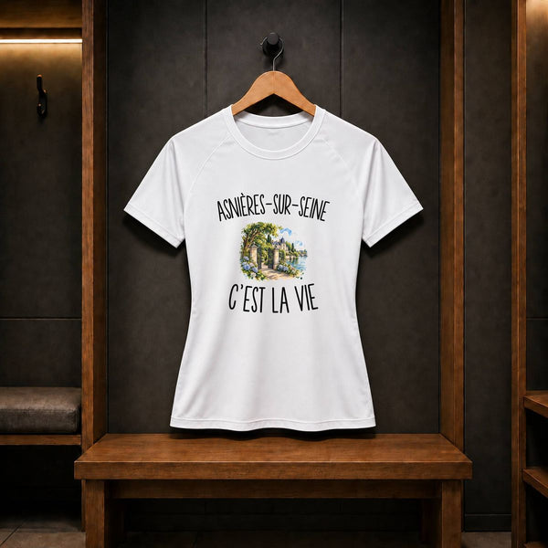 T-shirt de Sport Femme Asnières-sur-Seine c’est la vie