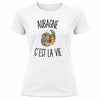 T-shirt de Sport Femme Aubagne c’est la vie