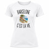 T-shirt de Sport Femme Barcelone c’est la vie