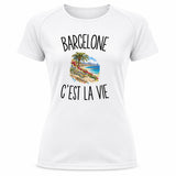 T-shirt de Sport Femme Barcelone c’est la vie