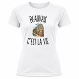 T-shirt de Sport Femme Beauvais c’est la vie