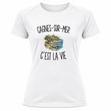 T-shirt de Sport Femme Cagnes-sur-Mer c’est la vie