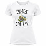 T-shirt de Sport Femme Chambéry c’est la vie