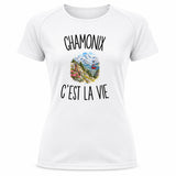 T-shirt de Sport Femme Chamonix c’est la vie