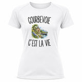 T-shirt de Sport Femme Courbevoie c’est la vie