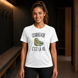 T-shirt de Sport Femme Courbevoie c’est la vie