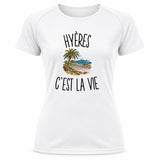 T-shirt de Sport Femme Hyères c’est la vie