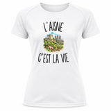 T-shirt de Sport Femme L’Aisne c’est la vie