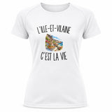 T-shirt de Sport Femme L’Ille-et-Vilaine c’est la vie