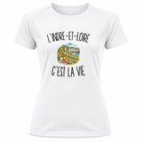 T-shirt de Sport Femme L’Indre-et-Loire c’est la vie