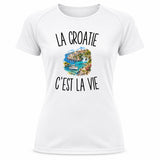 T-shirt de Sport Femme La Croatie c’est la vie