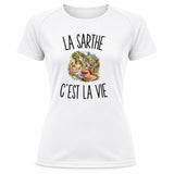 T-shirt de Sport Femme La Sarthe c’est la vie