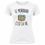 T-shirt de Sport Femme Le Morbihan c’est la vie