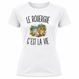 T-shirt de Sport Femme Le Rouergue c’est la vie