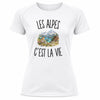 T-shirt de Sport Femme Les Alpes c’est la vie