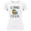 T-shirt de Sport Femme Les Canaries c’est la vie