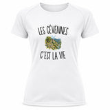 T-shirt de Sport Femme Les Cévennes c’est la vie