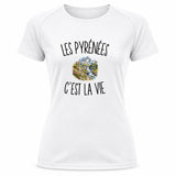 T-shirt de Sport Femme Les Pyrénées c’est la vie