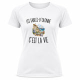 T-shirt de Sport Femme Les Sables-d’Olonne c’est la vie